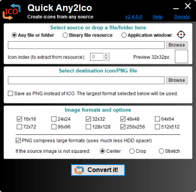 Quick Any2Ico 2.4.0.0