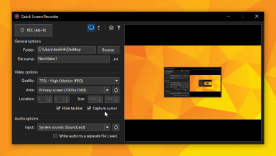 Quick Screen Recorder 1.2.1 Quick Screen Recorder 1.2.1