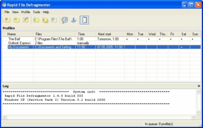 Rapid File Defragmentor 1.4 build 517