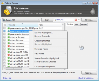 Recuva 1.53.1087