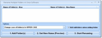 Rename Multiple Folders At Once 7.0 Rename Multiple Folders At Once 7.0