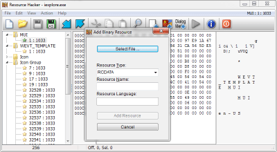 Resource Hacker 5.1.6 Build 337