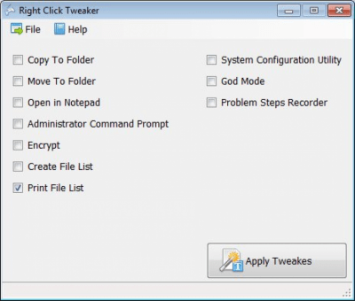 Right Click Tweaker last