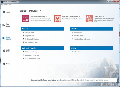 Roxio Creator NXT Roxio Creator NXT 6