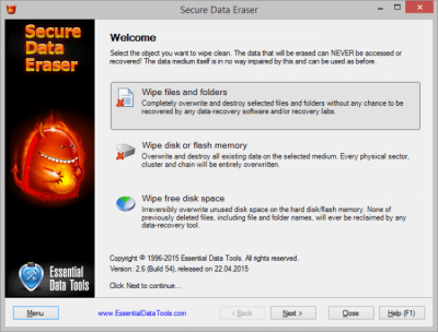 Secure Data Eraser 2.8 Secure Data Eraser 2.8