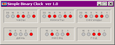 Simple Binary Clock v1.0 last Simple Binary Clock v1.0 last