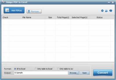 Simpo PDF to Excel 1.5.1
