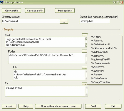 Sitemap Creator 1.0 Sitemap Creator 1.0