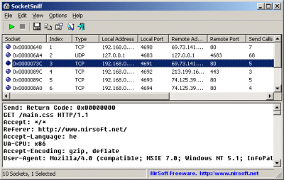 SocketSniff 1.11