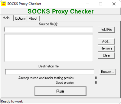 SOCKS Proxy Checker 1.3