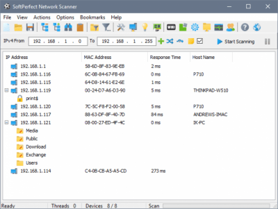 SoftPerfect Network Scanner 7.1.7