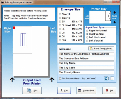 SSuite Office - Envelope Printer 4.0