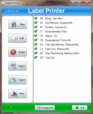 SSuite Office - Label Printer 2.8.4.1