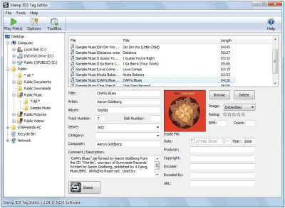 Stamp ID3 Tag Editor 2.40 Beta + ключ