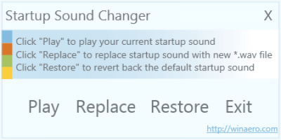Startup Sound Changer 1.0