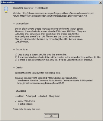 Steam URL Converter 1.0.2