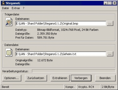 SteganoG 1.21