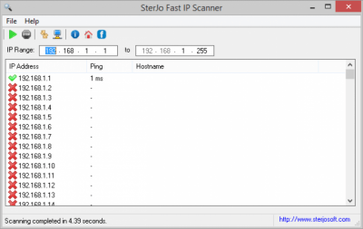 SterJo Fast IP Scanner Portable 1.1