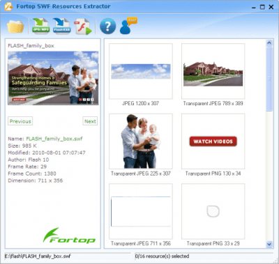 SWF Resources Extractor 2.5 Build 101214 + crack