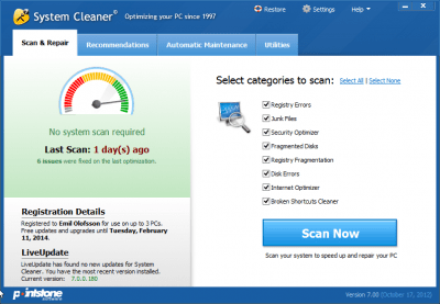 System Cleaner 7.7.40.800 + таблетка
