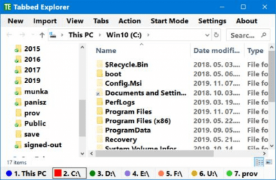 Tabbed Explorer 1.0.0.1