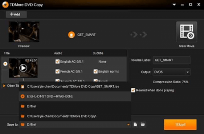 TDMore DVD Copy 1.0.1.1 TDMore DVD Copy 1.0.1.1