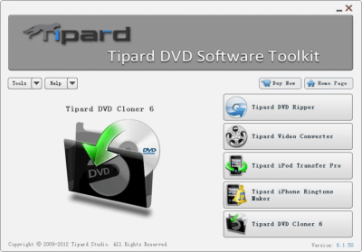 Tipard DVD Software Toolkit Standard 6.1.58