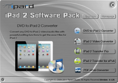 Tipard iPad 2 Software Pack 6.1.32 Tipard iPad 2 Software Pack 6.1.32