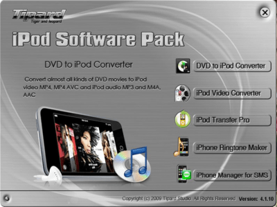 Tipard iPod Software Pack 6.1.58