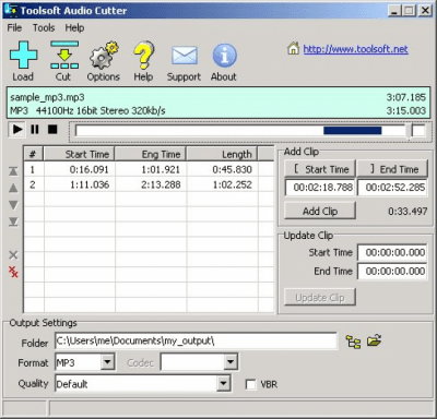 Toolsoft Audio Cutter 1.72 Toolsoft Audio Cutter 1.72