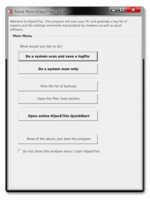 Trend Micro HijackThis 2.0.4