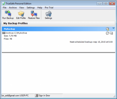 TrueSafe Personal Edition 3.59 TrueSafe Personal Edition 3.59