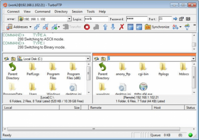 TurboFTP 6.80 Build 1093 + лицензионный ключ