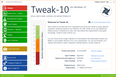 Tweak-10 1.0.1050 Tweak-10 1.0.1050