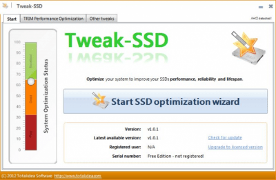 Tweak-SSD 2.0.50 + ключ активации