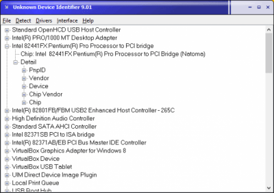 Unknown Device Identifier 9.01