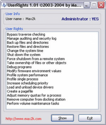 UserRights 1.01