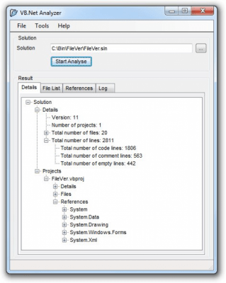 VB.net Analyser 1.0.7