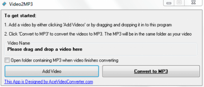 Video2MP3 1.0 Video2MP3 1.0