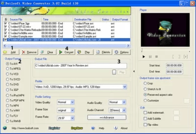 Boilsoft Video Converter 3.02 + код активации