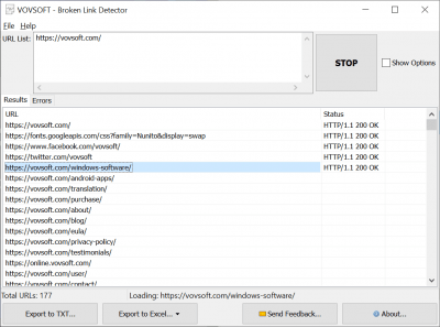 Vovsoft Broken Link Detector 3.0 + лицензионный ключ