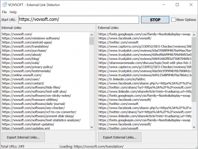 Vovsoft External Link Detector 1.2 + crack