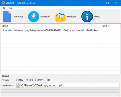 Vovsoft M3U8 Downloader 1.7