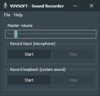 Vovsoft Sound Recorder 1.0