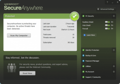 Webroot SecureAnywhere 9.0.24.49 + keygen