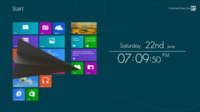 Win8 ScreenSaver Clock last