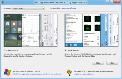 Win Eight Metro UI Switcher 1.0