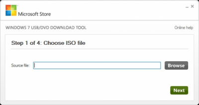 Windows USB/DVD Download Tool 1.0.30