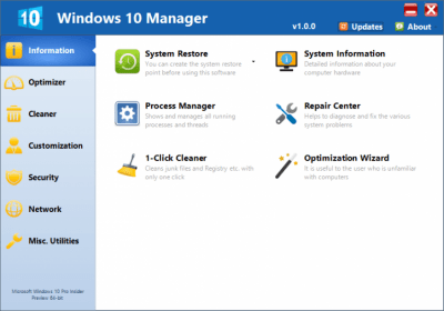 Windows 10 Manager 3.6.7 + код активации