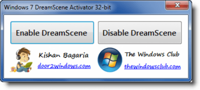 Windows 7 DreamScene Activator 1.1 Windows 7 DreamScene Activator 1.1